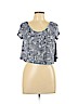 Charlotte Russe Blue Short Sleeve Top Size L - photo 1