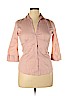 H&M Pink 3/4 Sleeve Button-Down Shirt Size 14 - photo 1