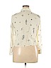 Zara TRF 100% Viscose Ivory Long Sleeve Button-Down Shirt Size XL - photo 2