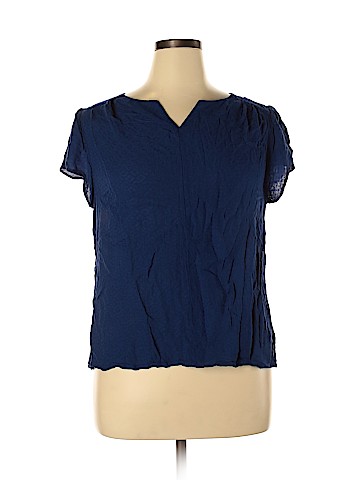 Christopher & Banks Short Sleeve Blouse (view 1)