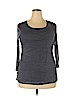 Alfani 100% Nylon Gray 3/4 Sleeve Top Size 2X - photo 1