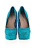 Jessica Simpson 100% Leather Blue Heels Size 5 1/2 - photo 2