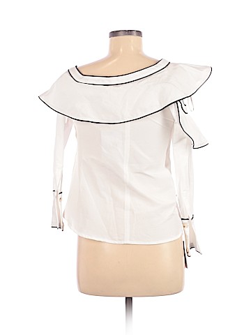 Self-Portrait Long Sleeve Button-Down Shirt (view 2)