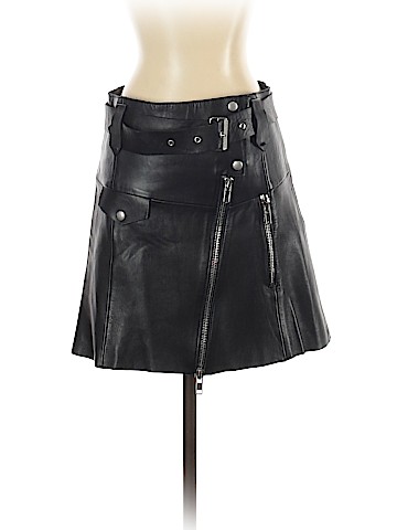 Zara Leather Skirt (view 1)