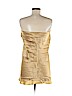 Single Dress 100% Silk Gold Casual Dress Size 6 - photo 2