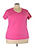 Hanes 100% Cotton Pink Short Sleeve T-Shirt Size 3X - photo 1