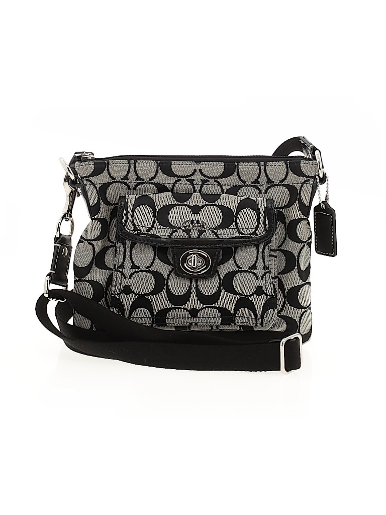 Coach Factory Polka Dots Gray Black Crossbody Bag One Size - 45% off | thredUP