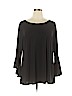 Women With Control Black Long Sleeve Top Size XL - photo 1