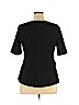 Deletta Black Short Sleeve Top Size XL - photo 2