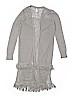 Justice Solid Gray Cardigan Size 10 - photo 1