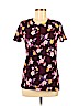 Victoria's Secret Pink 100% Cotton Burgundy Short Sleeve T-Shirt Size S - photo 1
