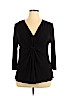 Daisy Fuentes Black 3/4 Sleeve Top Size XL - photo 1