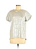Forever 21 Silver Short Sleeve Top Size M - photo 1