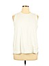 Ann Taylor LOFT 100% Cotton White Sweater Vest Size XL - photo 1