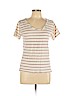 Lucky Brand Ivory Short Sleeve Top Size L - photo 1