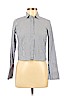 Zara Blue Long Sleeve Button-Down Shirt Size XS - photo 1