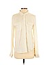 Paige Ivory Long Sleeve Button-Down Shirt Size S - photo 1