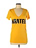 Victoria's Secret Pink Yellow Short Sleeve T-Shirt Size M - photo 1