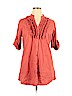 Elle Pink 3/4 Sleeve Blouse Size XL - photo 1