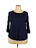 Apt. 9 Blue 3/4 Sleeve Top Size XXL - photo 1