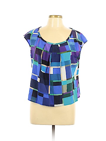 St. John Short Sleeve Silk Top (view 1)