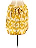 Ann Taylor LOFT 100% Polyester Yellow Casual Skirt Size L (petite) - photo 1