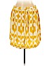 Ann Taylor LOFT 100% Polyester Yellow Casual Skirt Size L (petite) - photo 2