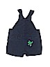 Baby Gap 100% Cotton Graphic Blue Overall Shorts Size 3-6 mo - photo 2