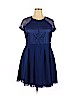 Little Mistress 100% Polyester Blue Casual Dress Size 20 - photo 1