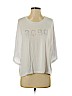 BCBGMAXAZRIA White 3/4 Sleeve T-Shirt Size M - photo 1