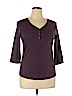 SONOMA life + style Purple Long Sleeve Henley Size XL - photo 1