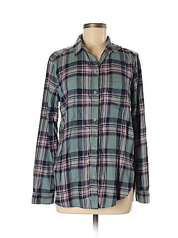 American Eagle Outfitters Long Sleeve Button-Down Shirt (view 1)