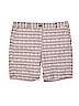Ann Taylor LOFT Outlet 100% Cotton Burgundy Dressy Shorts Size 14 - photo 1