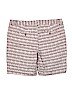 Ann Taylor LOFT Outlet 100% Cotton Burgundy Dressy Shorts Size 14 - photo 2