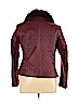 IMAN 100% Leather Burgundy Leather Jacket Size XL - photo 2