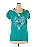 Style&Co Teal Short Sleeve Top Size XL - photo 1