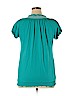 Style&Co Teal Short Sleeve Top Size XL - photo 2
