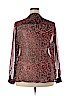 Liz Claiborne 100% Polyester Red Long Sleeve Blouse Size 2X - photo 2