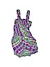 The Children's Place 100% Cotton Plaid Purple Short Sleeve Outfit Size 0-3 mo - photo 1