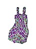 The Children's Place 100% Cotton Plaid Purple Short Sleeve Outfit Size 0-3 mo - photo 2