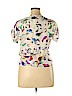 Liva Girl 100% Polyester White Short Sleeve Blouse Size XL - photo 2