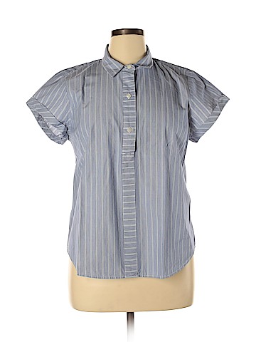 J. Crew Factory Store Short Sleeve Button-Down Shirt (view 1)