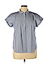 J. Crew Factory Store 100% Cotton Blue Short Sleeve Button-Down Shirt Size XL - photo 1