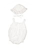 Carriage Boutiques White Short Sleeve Onesie 3-6 MO / 6 MO - photo 2