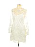 Zara 100% Polyester Ivory Cocktail Dress Size L - photo 1