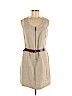MICHAEL Michael Kors 100% Linen Tan Casual Dress Size 8 - photo 1