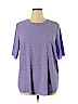 Glamorous 100% Polyester Purple Short Sleeve Top Size 14 - photo 1