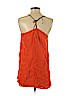 Georgie 100% Silk Orange Sleeveless Silk Top Size S - photo 2