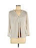 H&M 100% Polyester White 3/4 Sleeve Blouse Size M - photo 1