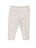 Carter's 100% Cotton Floral White Leggings 6-9 MO / 9 MO - photo 1